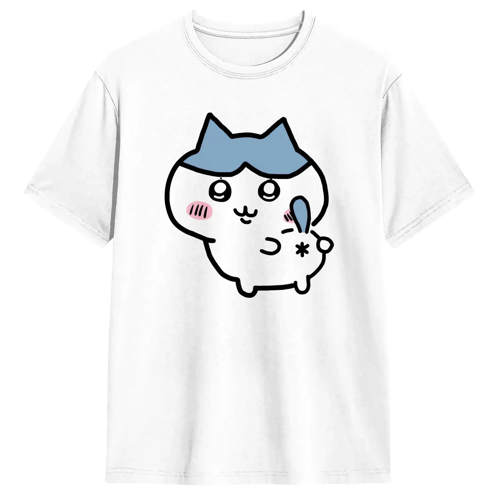 Streetwear T Shirt  Chiikawas Shisa Baby  100 Cotton T-Shirts  Trending Tshirt for Men's Summer Fun Loose Short Sleeve Top Tees