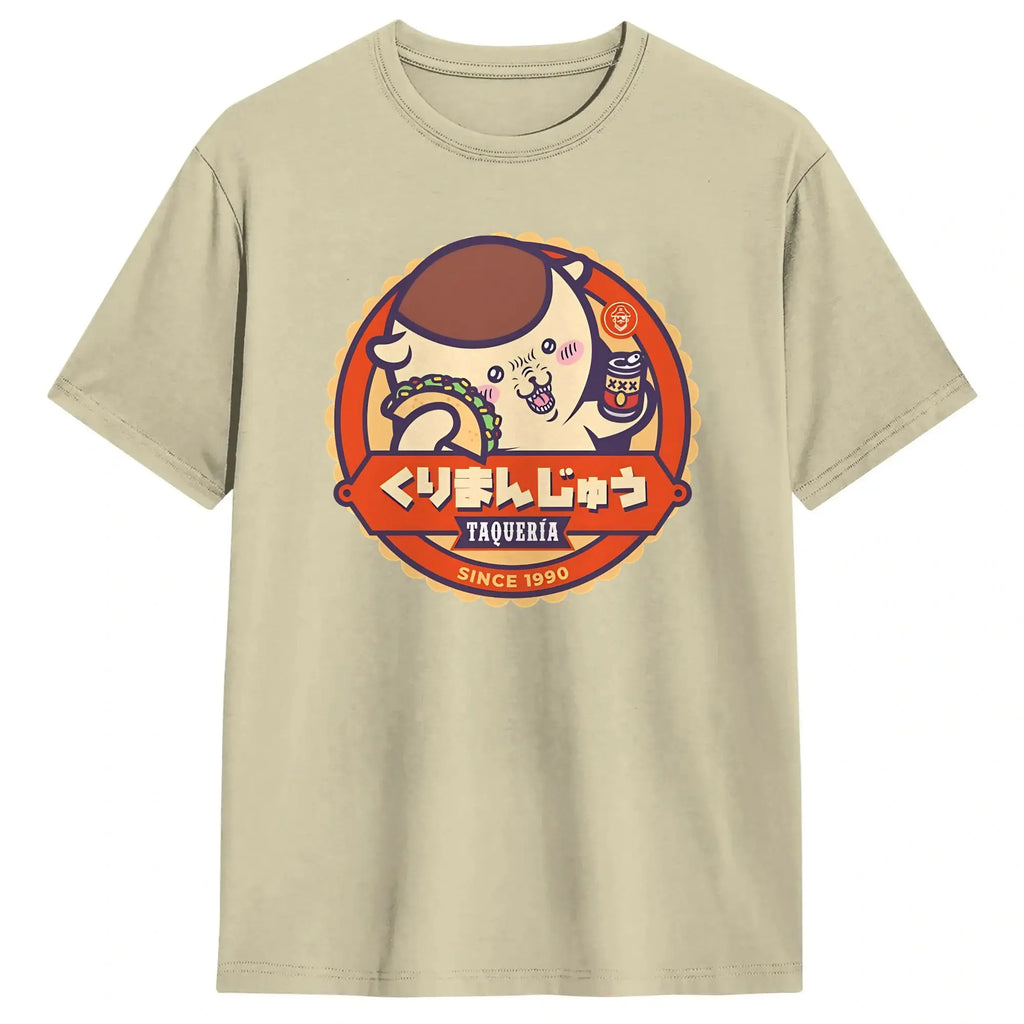Streetwear T Shirt  Chiikawas Shisa Baby  100 Cotton T-Shirts  Trending Tshirt for Men's Summer Fun Loose Short Sleeve Top Tees