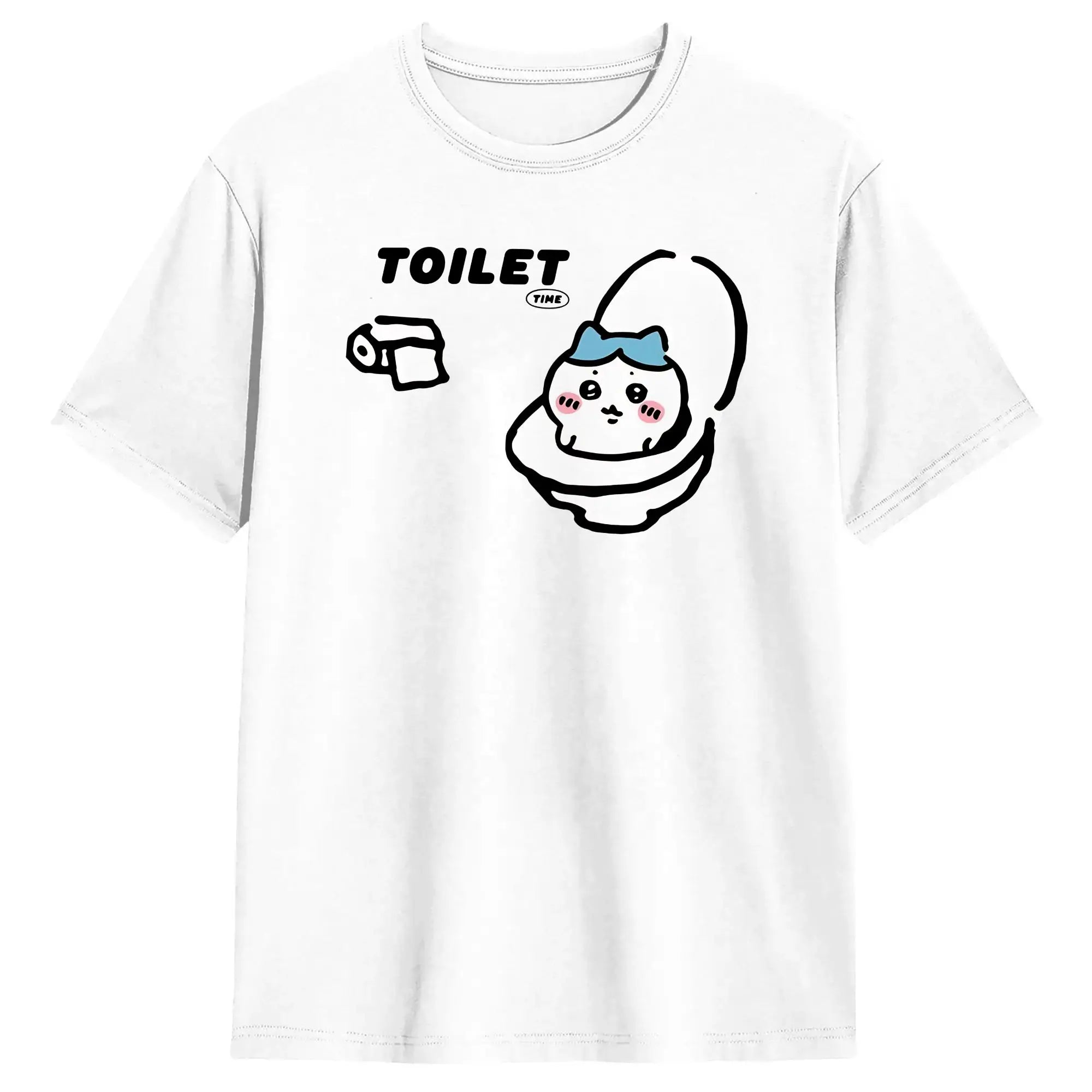 Streetwear T Shirt  Chiikawas Shisa Baby  100 Cotton T-Shirts  Trending Tshirt for Men's Summer Fun Loose Short Sleeve Top Tees