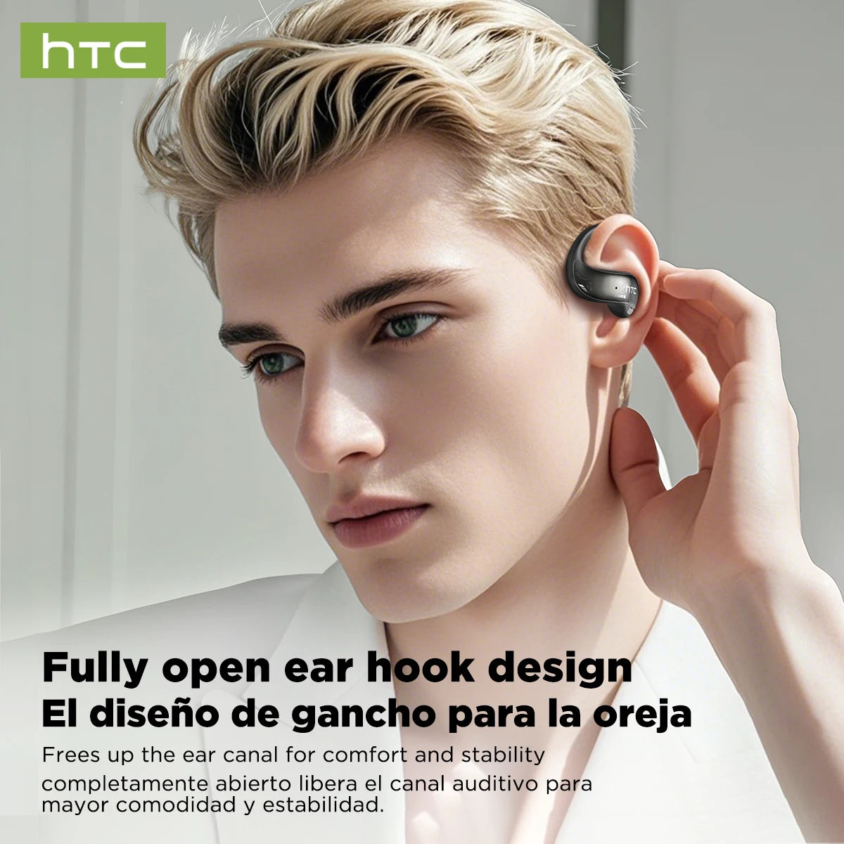 Htc Ne19 On-Ear Bluetooth Headphones with Large Battery Capacity and High Sound Quality