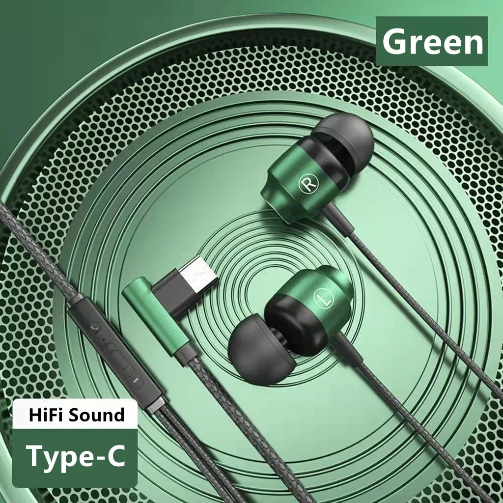 NEW Magnetic Wired Game Headphone L Jack HIIF Bass Stereo Music Headset 3.5mm AUX Type-c Earphone For Mobile Phones and Computer