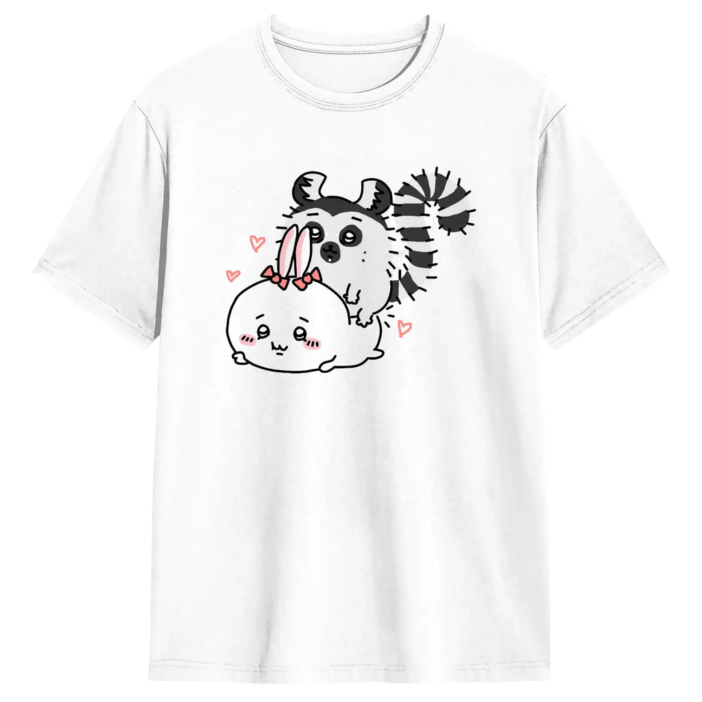 Streetwear T Shirt  Chiikawas Shisa Baby  100 Cotton T-Shirts  Trending Tshirt for Men's Summer Fun Loose Short Sleeve Top Tees