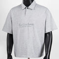 Summer Streetwear Embroidered Letter Logo Half Open Button Lapel Short Sleeve Tops Rose Tshirts Men Women Black Gray Outfit