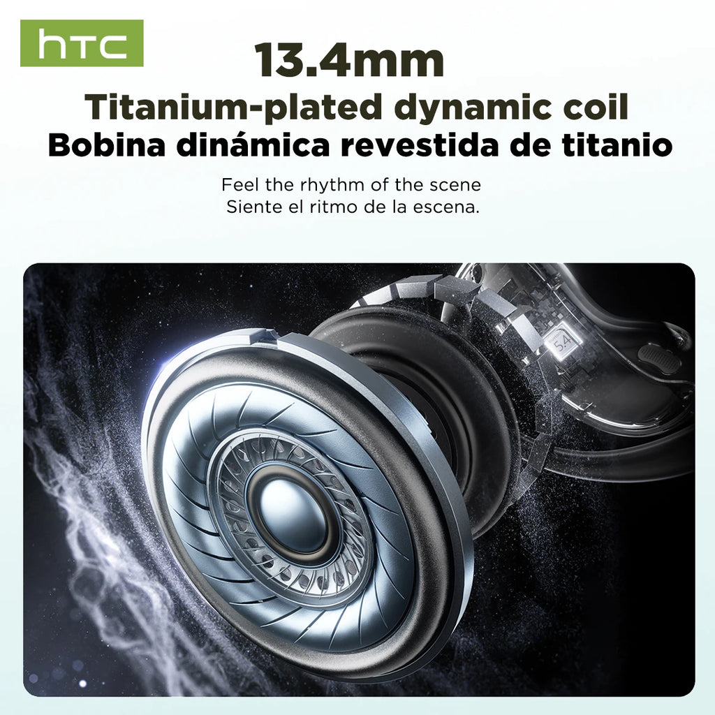 Htc Ne19 On-Ear Bluetooth Headphones with Large Battery Capacity and High Sound Quality