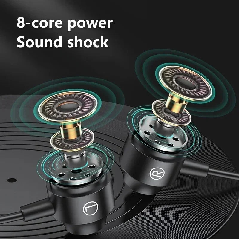 NEW Magnetic Wired Game Headphone L Jack HIIF Bass Stereo Music Headset 3.5mm AUX Type-c Earphone For Mobile Phones and Computer