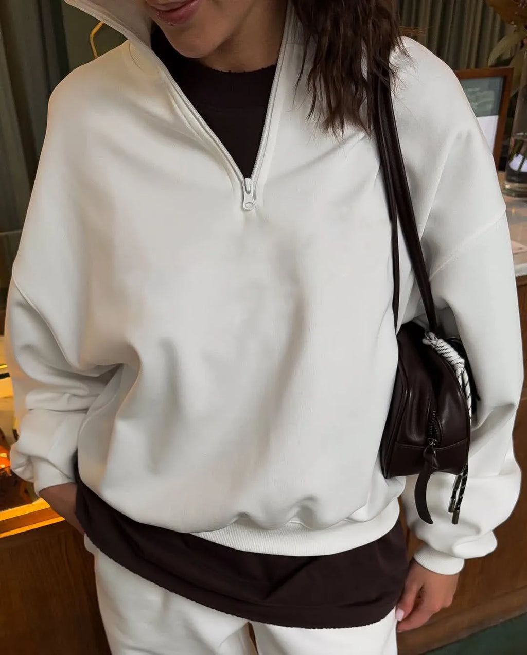 New Fashion Personality Street Sweater Trousers Casual Suit Oversize Pullover Sweatpants Two-piece High Street Trend Warm Coat