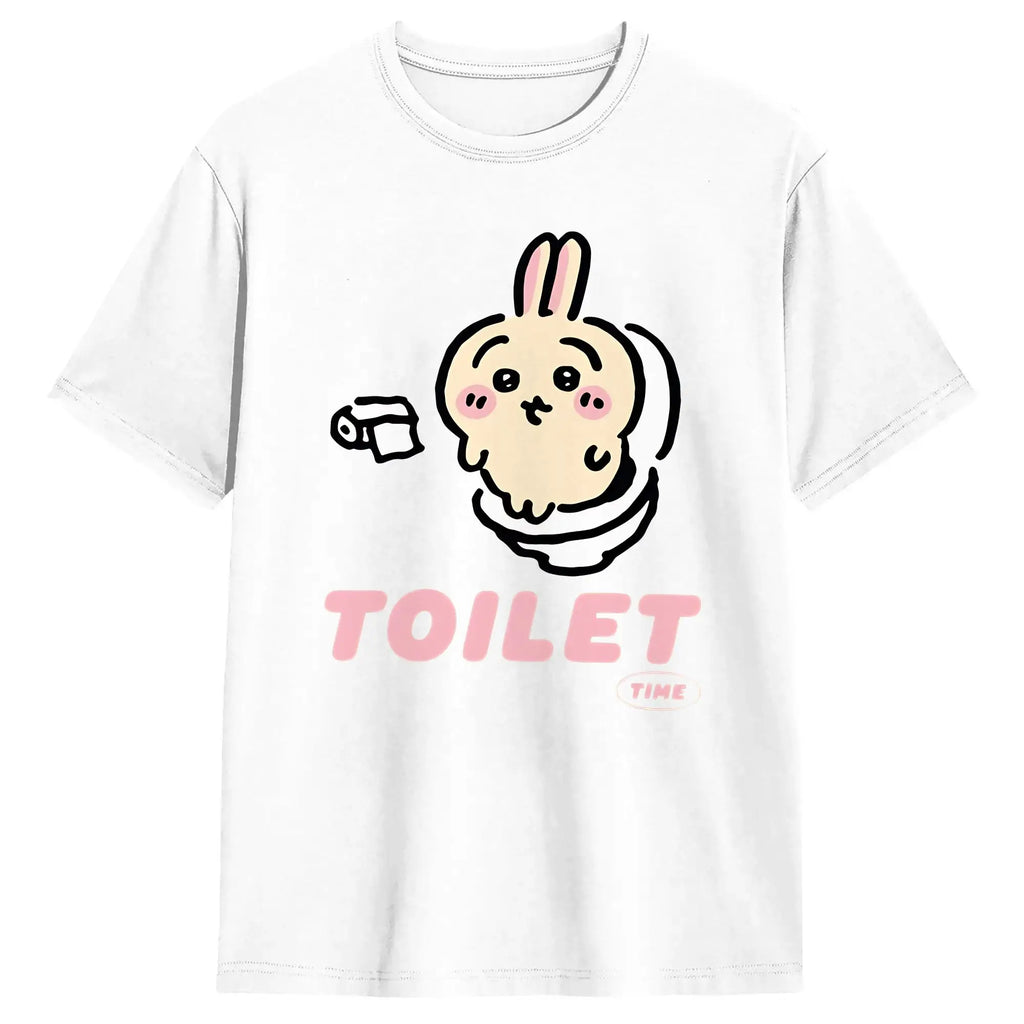 Streetwear T Shirt  Chiikawas Shisa Baby  100 Cotton T-Shirts  Trending Tshirt for Men's Summer Fun Loose Short Sleeve Top Tees