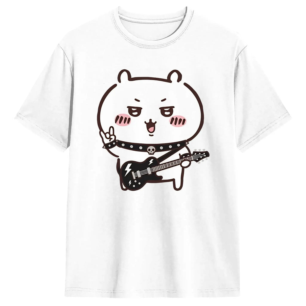Streetwear T Shirt  Chiikawas Shisa Baby  100 Cotton T-Shirts  Trending Tshirt for Men's Summer Fun Loose Short Sleeve Top Tees