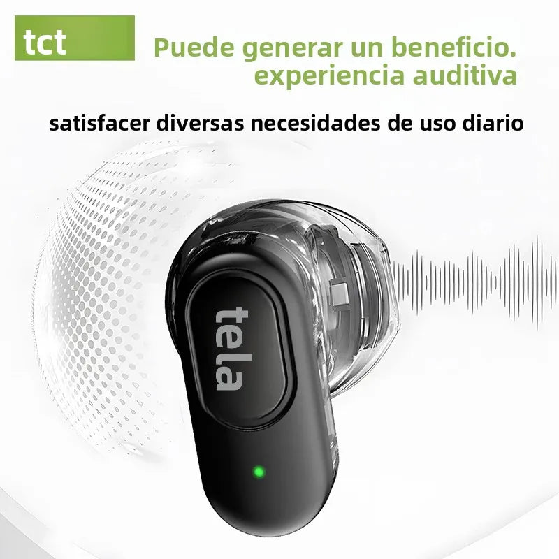 HTC NE51 Bluetooth Earphones TWS Mini EarBuds Sports Wireless Headphones Smart Noise Reduction Earbuds Green Black